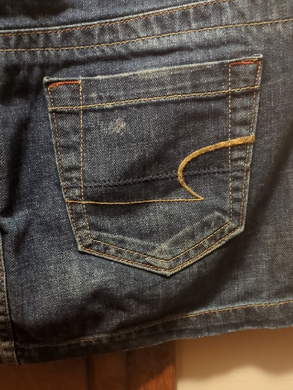 American Eagle Outfitters Dark Blue Denim Skirt - Picture 10 of 12